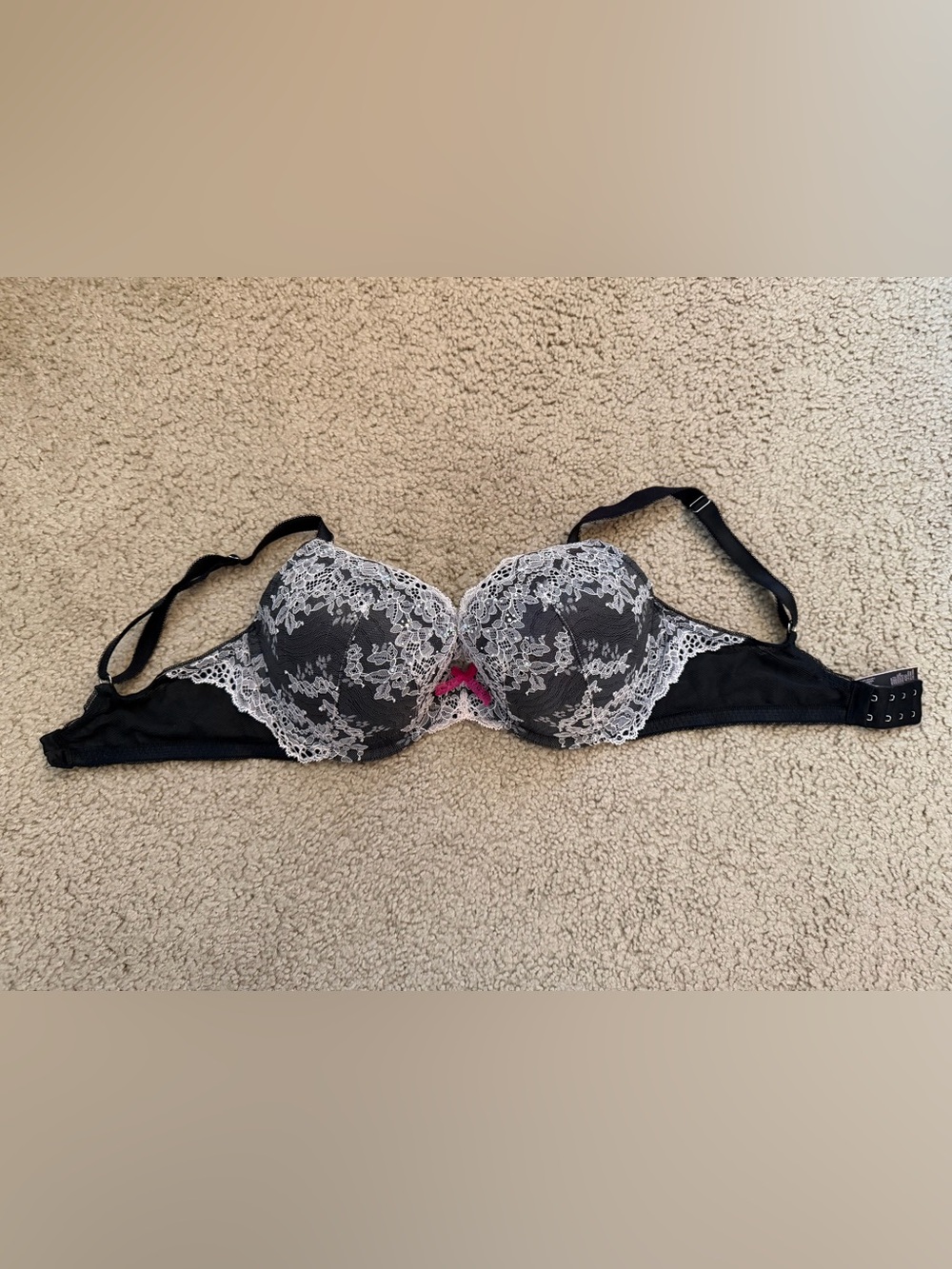 Victoria's Secret Black Lace Bra 34DD